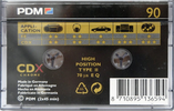 Compact Cassette:  PDM - CDX 90