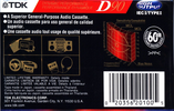 Compact Cassette: TDK  - D 90