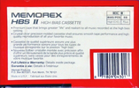 Compact Cassette: Sunkyong Magnetic Limited (SKM) Memorex - HBS II 60