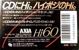 Compact Cassette: FUJI AXIA - Hi 60