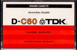 Compact Cassette: TDK  - D 60