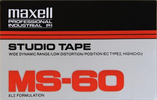 Compact Cassette: Maxell / Hitachi Maxell - Studio Tape MS 60