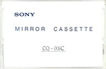 Compact Cassette: Sony  -  