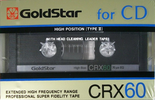 Compact Cassette: GoldStar / LG Goldstar - CRX 60