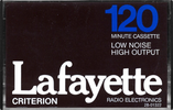 Compact Cassette: Unknown Lafayette/LRE - Criterion 120