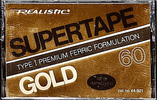 Compact Cassette: Radio Shack SUPERTAPE - Gold 60