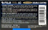 Compact Cassette Fuji FR-IIx 60 Type II Chrome 1992 North America