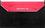 Compact Cassette: Sony CBS / Sony - Duad 60