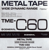 Compact Cassette General 60 "TME" Type IV Metal Japan