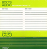 Compact Cassette:  Boots Audio -  120