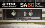 Compact Cassette: TDK  - SA 60