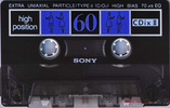 Compact Cassette: Sony  - CDix II 60