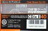 Compact Cassette: Sony  - CDix II 40