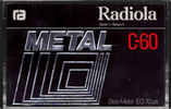 Compact Cassette: Philips Radiola - Metal 60