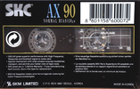 Compact Cassette: Sunkyong Magnetic Limited (SKM) SKC - AX 90