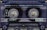 Compact Cassette: Unknown Acme -  90