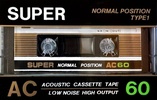 Compact Cassette: Unknown Super - AC 60