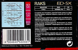 Compact Cassette: RAKS  - ED-SX 60