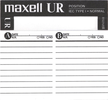 Compact Cassette: Maxell / Hitachi Maxell - UR 120