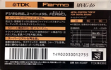 Compact Cassette: TDK  - MA-XG 46