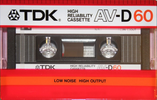 Compact Cassette: TDK  - AV-D 60