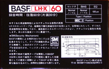 Compact Cassette: BASF  - LH-X 60