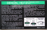 Compact Cassette: Nippon Columbia / Denon Denon - HD7 75