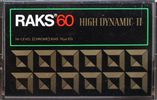 Compact Cassette: RAKS  - High Dynamic II 60