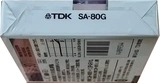 Compact Cassette TDK SA 80 "SA-80G" Type II Chrome 1988 Japan