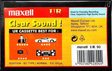 Compact Cassette: Maxell / Hitachi Maxell - UR 90