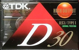 Compact Cassette: TDK  - D 30