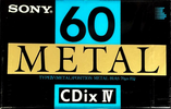 Compact Cassette: Sony  - CDit IV 60