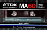 Compact Cassette: TDK  - MA 60