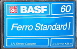 Compact Cassette BASF Ferro Standard I 60 Type I Normal 1985 Brazil