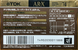 Compact Cassette: TDK  - AR-X 74