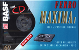 Compact Cassette: BASF  - Ferro Maxima I 60