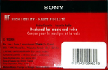 Compact Cassette: Sony  - HF 90