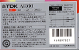 Compact Cassette: TDK  - AE 60