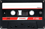 Compact Cassette JVC Dynarec F1 60 Type I Normal 1983 Worldwide