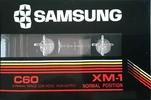 Compact Cassette Samsung XM-1 60 "white" Type I Normal 1985 Europe