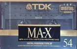 Compact Cassette: TDK  - MA-X 54