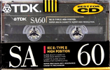 Compact Cassette: TDK  - SA 60