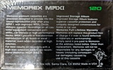 Compact Cassette Memorex MRX I 120 Type I Normal 1982 USA