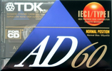 Compact Cassette: TDK  - AD 60