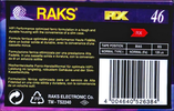 Compact Cassette: RAKS  - ED-S 46