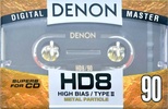 Compact Cassette Denon HD8 90 "HD8-90GED" Type II Chrome 1994 Worldwide