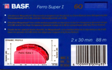 Compact Cassette BASF Ferro Super I 60 Type I Normal 1989 Europe