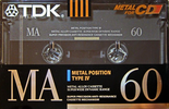 Compact Cassette: TDK  - MA 60