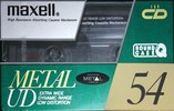 Compact Cassette: Maxell / Hitachi Maxell - Metal UD 54