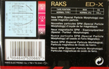 Compact Cassette: RAKS  - ED-X 90